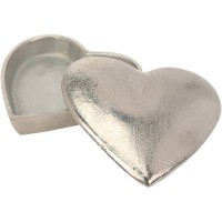 Metal Heart Shaped Textured Slate Box   564060033